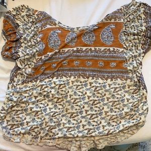 4/$25 Free people puff sleeve shirt